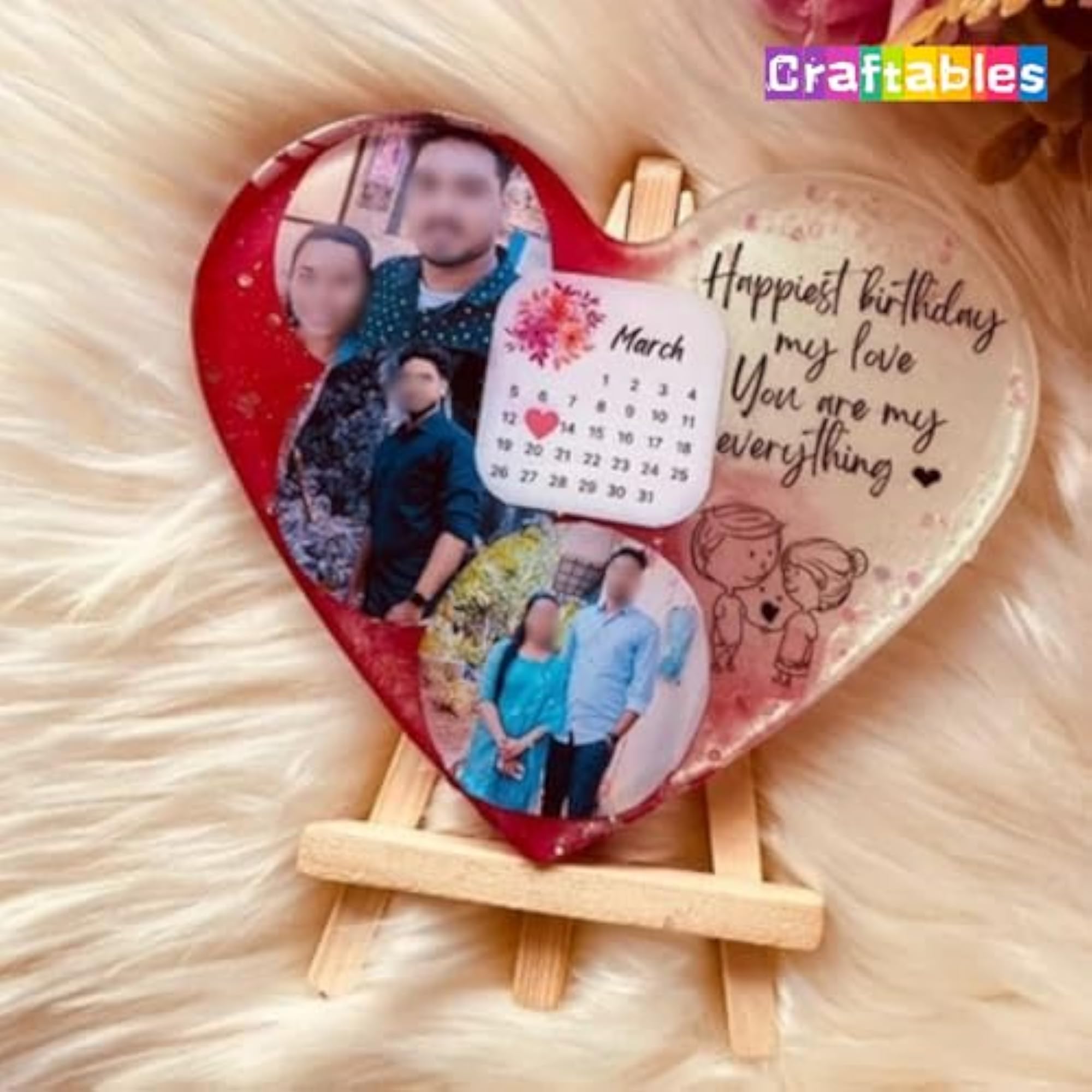 Heart Shape Silicone Mould for DIY Coasters & Decor