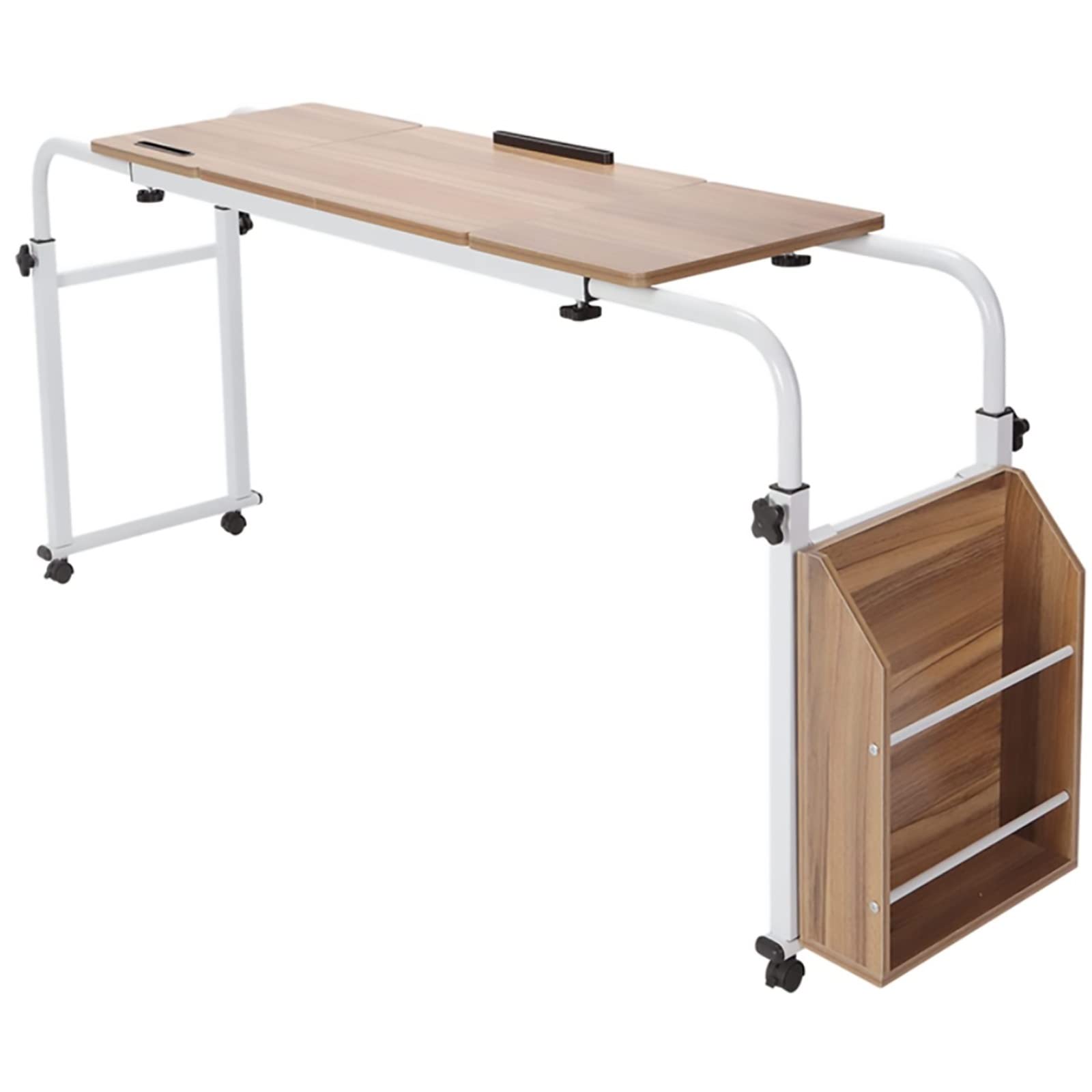 Table de lit sur roulettes et poste de travail informatique réglable couleur B