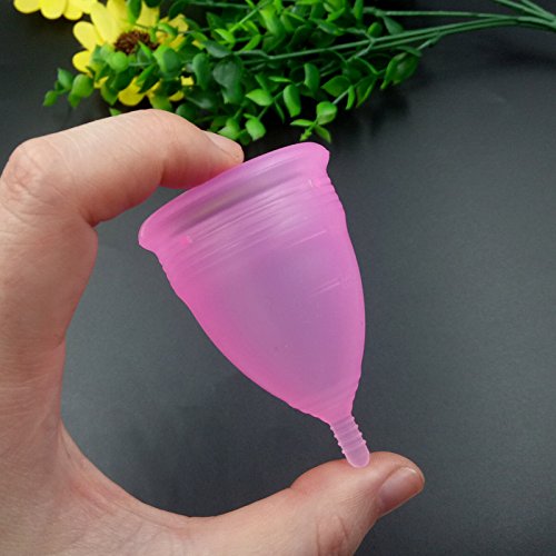 Kit 2 Copos Coletor Menstrual FURUIZE Tamanho L (médio) e S (Pequeno) + 1 Copo Esterilizador .