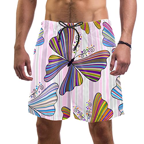 Maillots de bain pour hommes Lurnise short de plage vintage papillon à séchage rapide