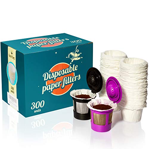 300 Disposable Paper Filters for Keurig Reusable K Cups Filters and Other Single