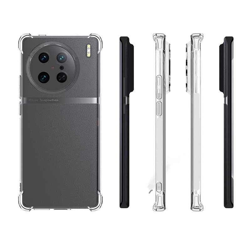 PrimeLike Shockproof Bumper Ultra Clear Slim Anti-Slip Grip Soft Flexible Back Cover for vivo X90 5G / V2241A (Transparent) (B0C3XVKP2M) Amazon Price History, Amazon Price Tracker