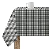 USO INTERIOR Y EXTERIOR: El Mantel de mesa se limpia fácilmente con una bayeta húmeda gracias al acabado del tejido resinado y queda listo para el siguiente uso. Al ser un mantel impermeable podemos usarlo para el exterior.