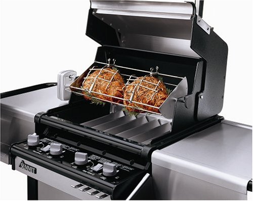 spit on fire rotisserie weber summit charcoal