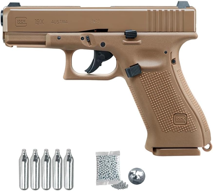 Glock 19X Tan blowback CO2 (4,5mm)| Pistola de Aire comprimido (B...