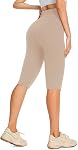 GROTEEN Women's Knee Length Capri Leggings – High Waisted Yoga Pants Workout Running Biker Shorts for Gym Summer