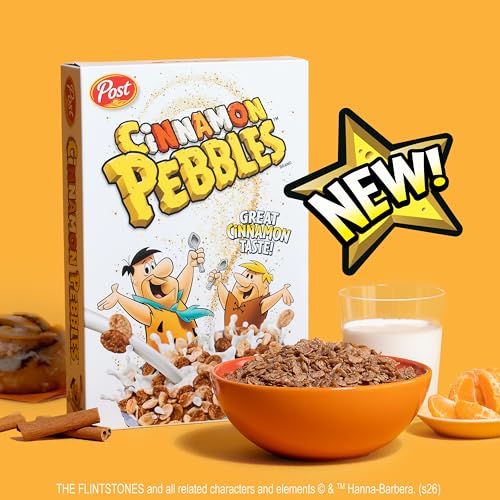 Image of Post Cinnamon PEBBLES Breakfast Cereal, Gluten Free, 2 oz Cup, 12 Pack | Sweetened Puffed Rice With Crunchy Texture And Bold Flavor, Delivering A Flavorful Bite In Every Spoonful
