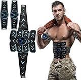 Fitness Belt, Abs Stimulator Muscle Toner, Ab Machine Trainer for All Body, Fitness Strength Training Workout Equipment for Men and Women