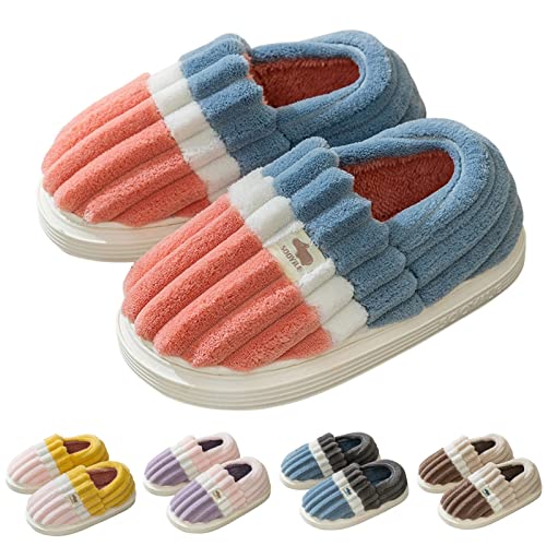 Gibobby Memory Foam Fluffy Slippers for Women Warm House Shoes