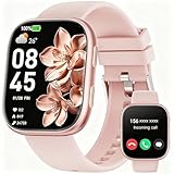 Smartwatch Damen Herren, 1.83 HD Fitnessuhr mit Telefonfunktion, Fitness Tracker mit SpO2 Pulsmesser Schlafmonitor Schrittzähler, 100+ Sportmodi Sportuhr, IP68 Wasserdicht Smart Watch für Android iOS