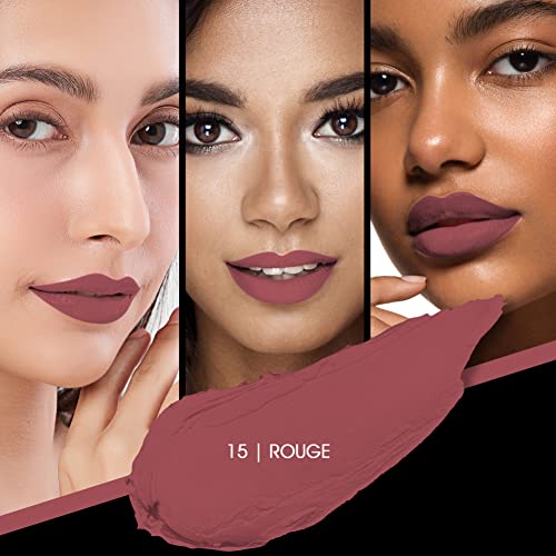 Image of Colors Queen Kiss Lips Matte Lipstick | Smudge Proof & Non Transfer | Creamy Matte Long Stay Lipstick for Women (15 - Rouge)
