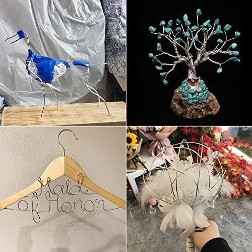 tenn well 9 gauge aluminum craft wire 50 feet 3mm bendable armature wire for sculpting jewelry making doll making crafting modelling bonsai training