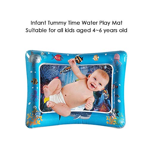 OWSOO Tapete inflável colorido para brincar na água para bebês Tapete infantil divertido para bebês