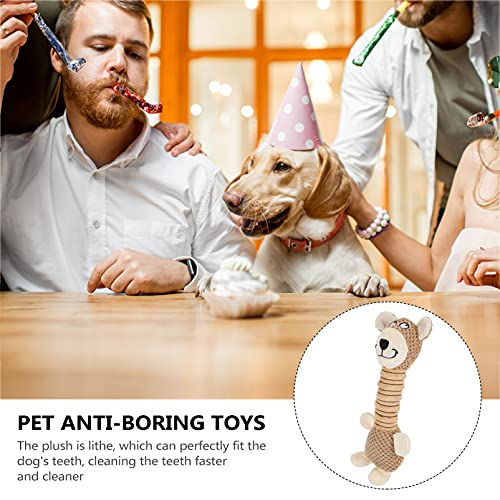 Balacoo Pet Mastigar Brinquedos de Pelúcia Animal Que Joga Brinquedos Filhote de Cachorro de Pelúcia