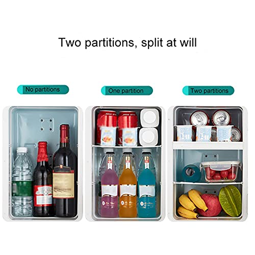 Mini Koelkast, 20L Twodoor Drie-Core Vriezer/Grote capaciteit, Smart Touchscreen/Verwarming en Koeling Verstelbare besturing, Geschikt voor auto/familie/reizen,Goud - Afbeelding 4