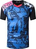 EU=US Size S M L XL XXL jeansian Hombre Deportiva Camisetas tee Shirt Tshirt T-Shirt de Manga Corta Dry Fit Tenis Golf Bolos LSL321 Black L