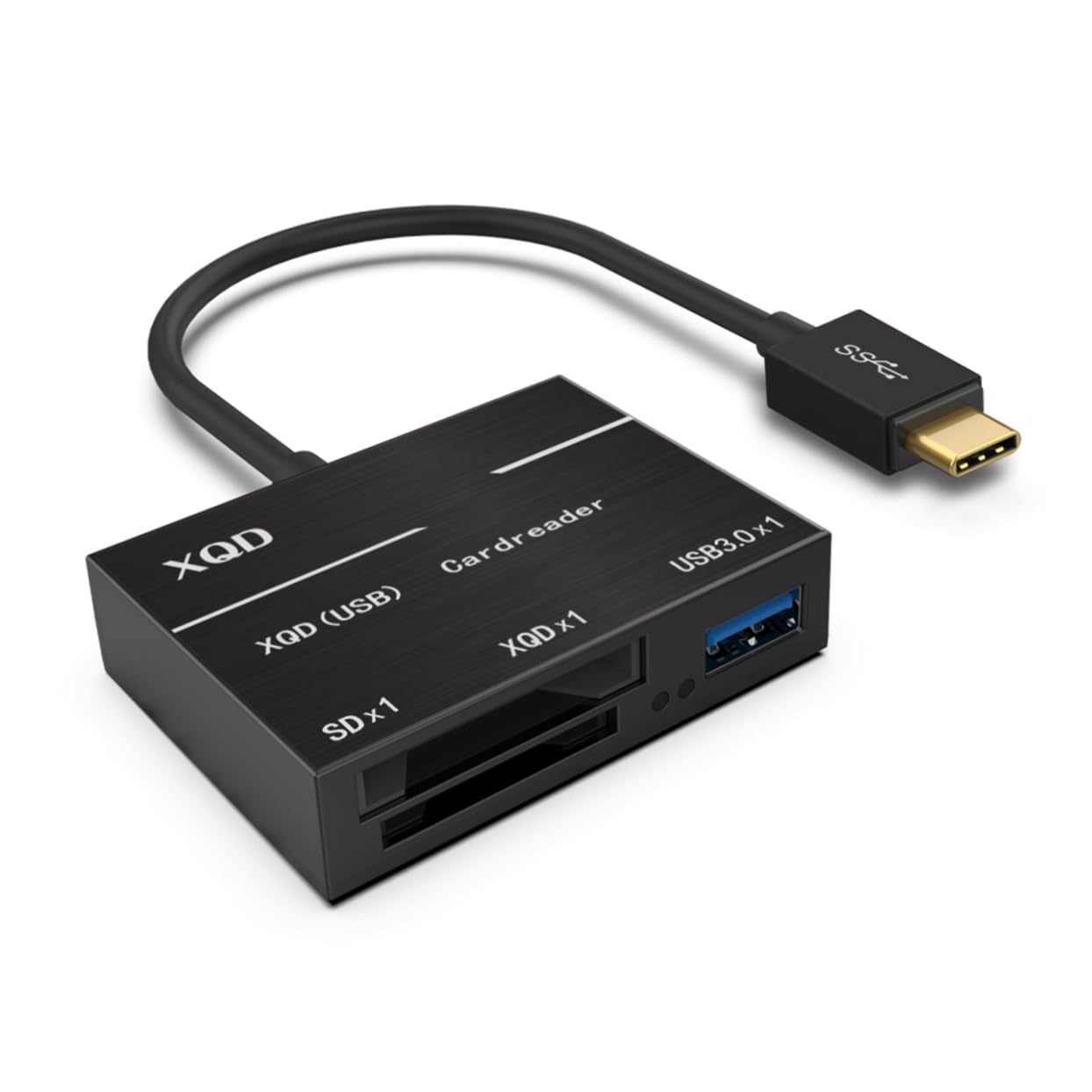 OSALADI 2piezas Lector De Tarjetas USB Tipo-c Adaptador De Compatible con para Fotografías y Videos Negro