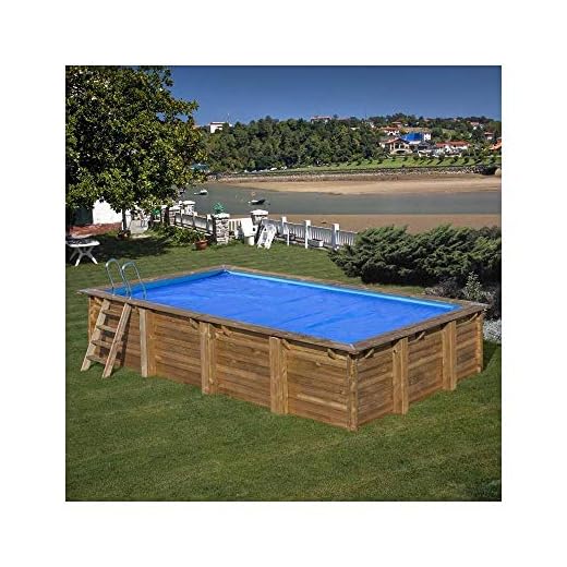Gre Cubierta Verano Piscina Gre Madera Rectangular O Cuadrada 400 Micrones 400 X 250 Cm, Rectangular