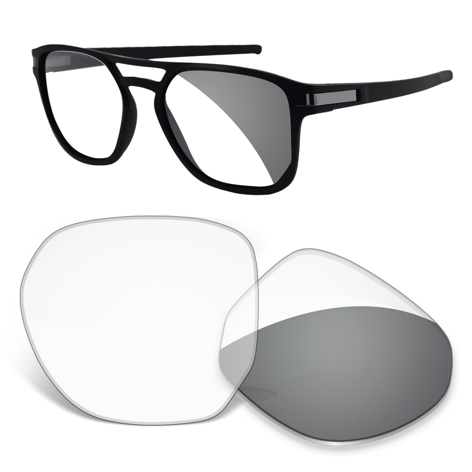 Lentes de repuesto de 1,5 mm compatibles con gafas de sol Oakley Latch Beta OO9436 de 54 mm, antiarañazos