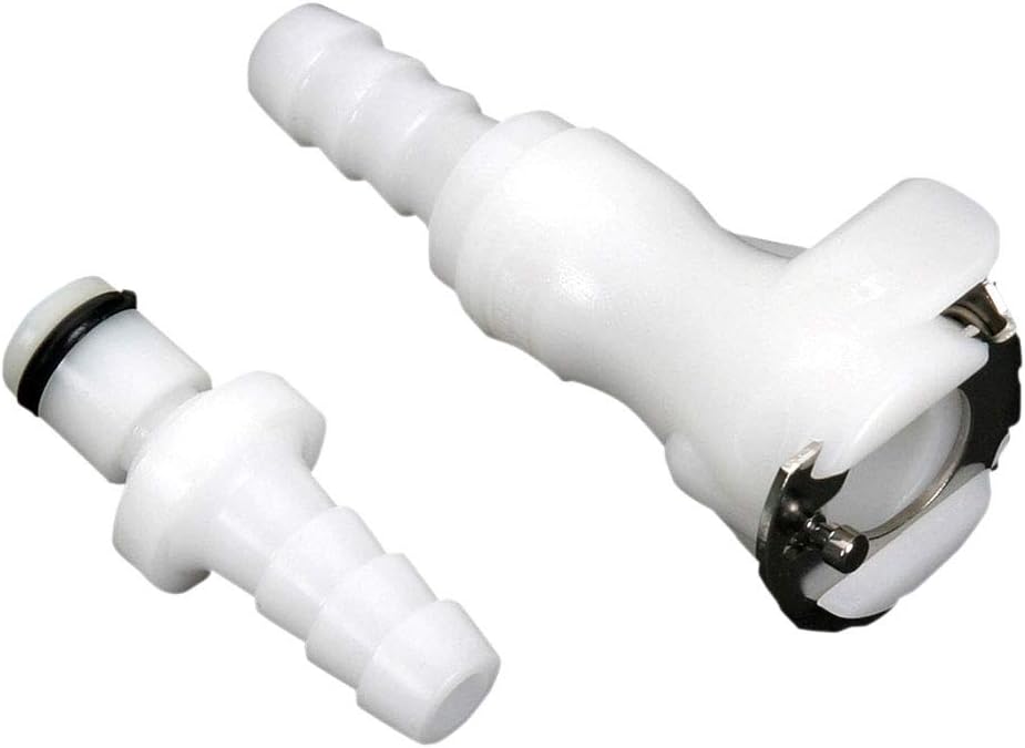 Motion Pro Fuel Line Quick Disconnect Couplings - Single - 1/4in. 12-0029, White