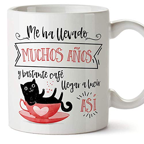 MUGFFINS Taza Gato (Cumpleaños Gatito) - Regalos Originales y Divertidos para Amantes de las Mascotas