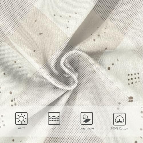 KLL Check Pattern Beige White Toddler Boys Cotton Underwear Breathable Children Panties3