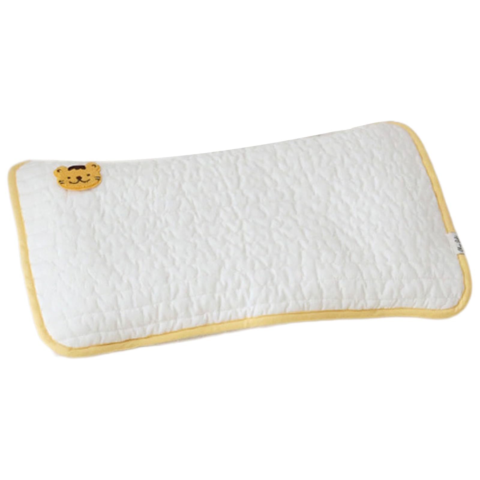 Pillow Cover Baby Head Pillow Cover Soft Breathable Neck Pillow Cover Stroller Pillow Covers Baby Flat Pillow Cover Bolster Pillow Cover(0-3Years) Cute Embroidery Cotton Pillow Cover Pillow Cover