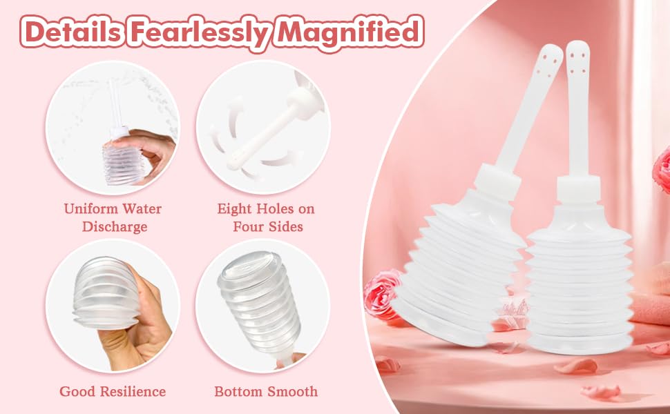 Image of 6PCS 200ml Enema Bulb Kit Enema Douche Disposable Vagina Cleaner Bottle Empty Douche Bottles for Women Men Water Bottle & Disposable Applicators