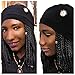 Fairy Black Mother Dreadlocks Loc Cap Adjustable Bonnet for Men & Women(Black, Large)