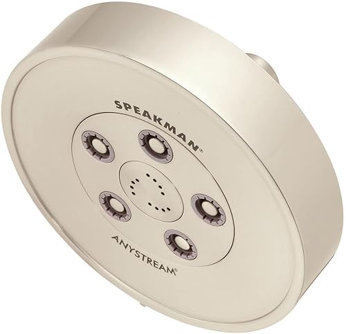 Vista 5 de Speakman VS-3010-BN-E175 Neo Anystream cabezal de ducha portátil multifunción ajustable, 1,75 GPM, níquel cepillado cepillado níquel