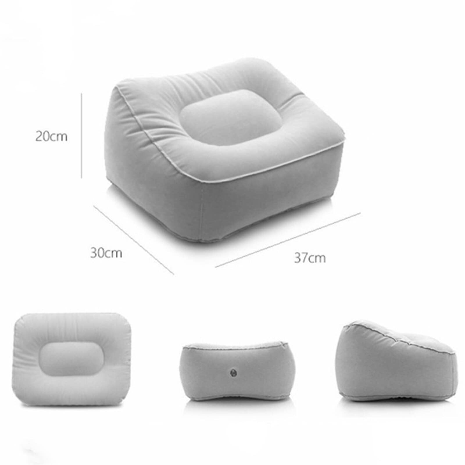 Almohada Inflable para reposapiés Debajo del Escritorio Cojín para reposapiés Cojín para pies Reduce la hinchazón Mejora la circulación para Viajes Uso en el hogar