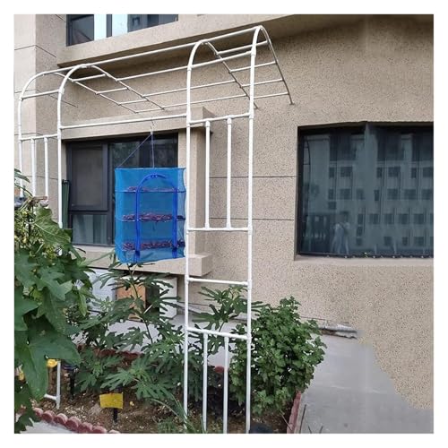 Arche de jardin en métal noir demi-arche de mariage 2,4m