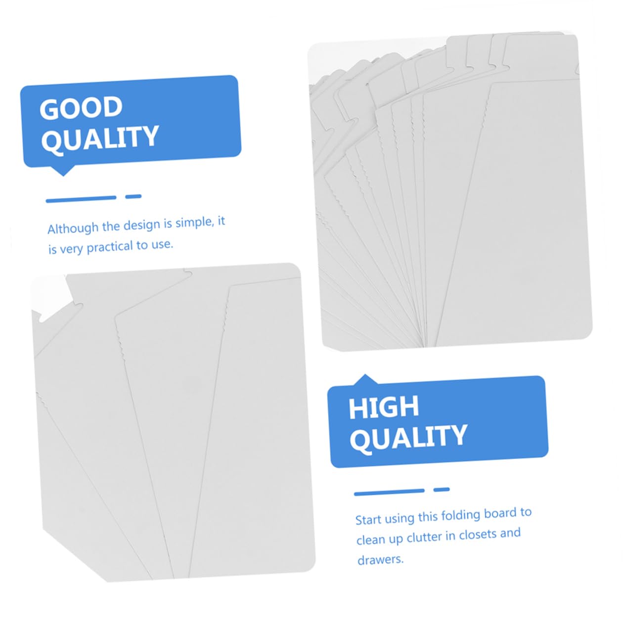 SOLUSTRE 25pcs T-Shirt Cardboard Liners Easy-fold Shirt Lining Board Compact Folding Board for Light Weight and Portable