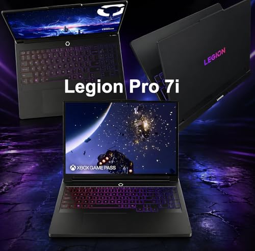 Image of Lenovo Legion Pro 7i AI Gaming Laptop 16.0 inch 240Hz OLED WQXGA Display (Intel Ultra 9-275HX, GeForce RTX 5080 16GB, 64GB DDR5, 4TB PCIe SSD, RGB KB, Win 11 Home) w /Dockztorm Wireless Mouse