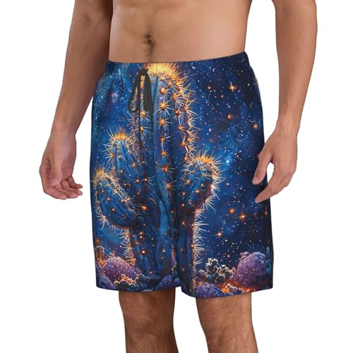 Men Swim Trunks Beach Shorts Swimwear Summer Bathing Suits - Cactus Galaxy2