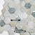 VAOVI Peel and Stick Backsplash Tile,Backsplash Tile for Kitchen Peel and Stick Wall Panels Hexagon Marble Tile(Blue Gray,10pcs)