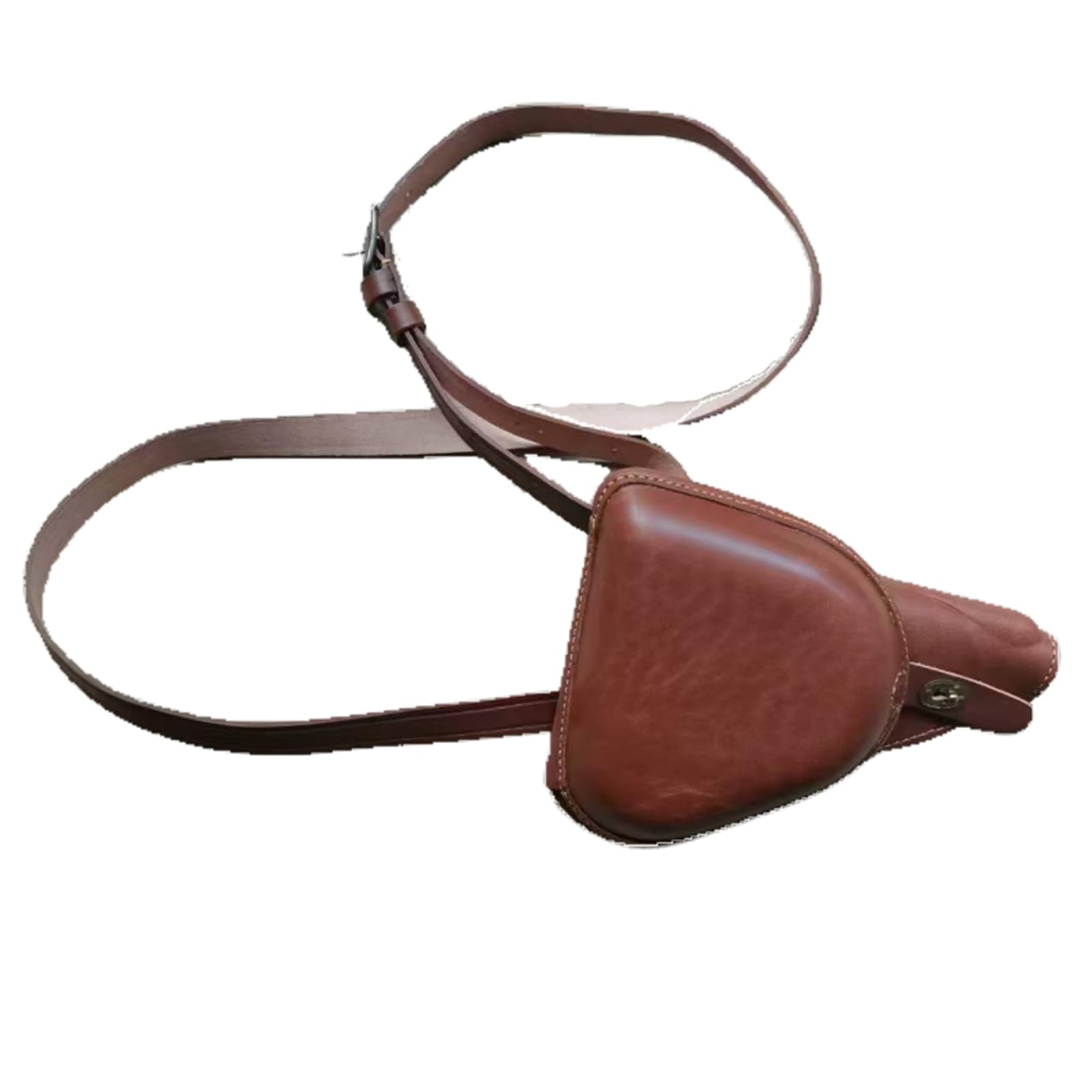 MDFCZXP Genuine Leather Sling Waist Bag Gun Holster Quick Access Pistol Sheath for Most Pistols,Brown,20cm