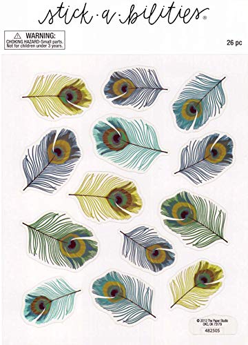 Peacock Feather Stickers