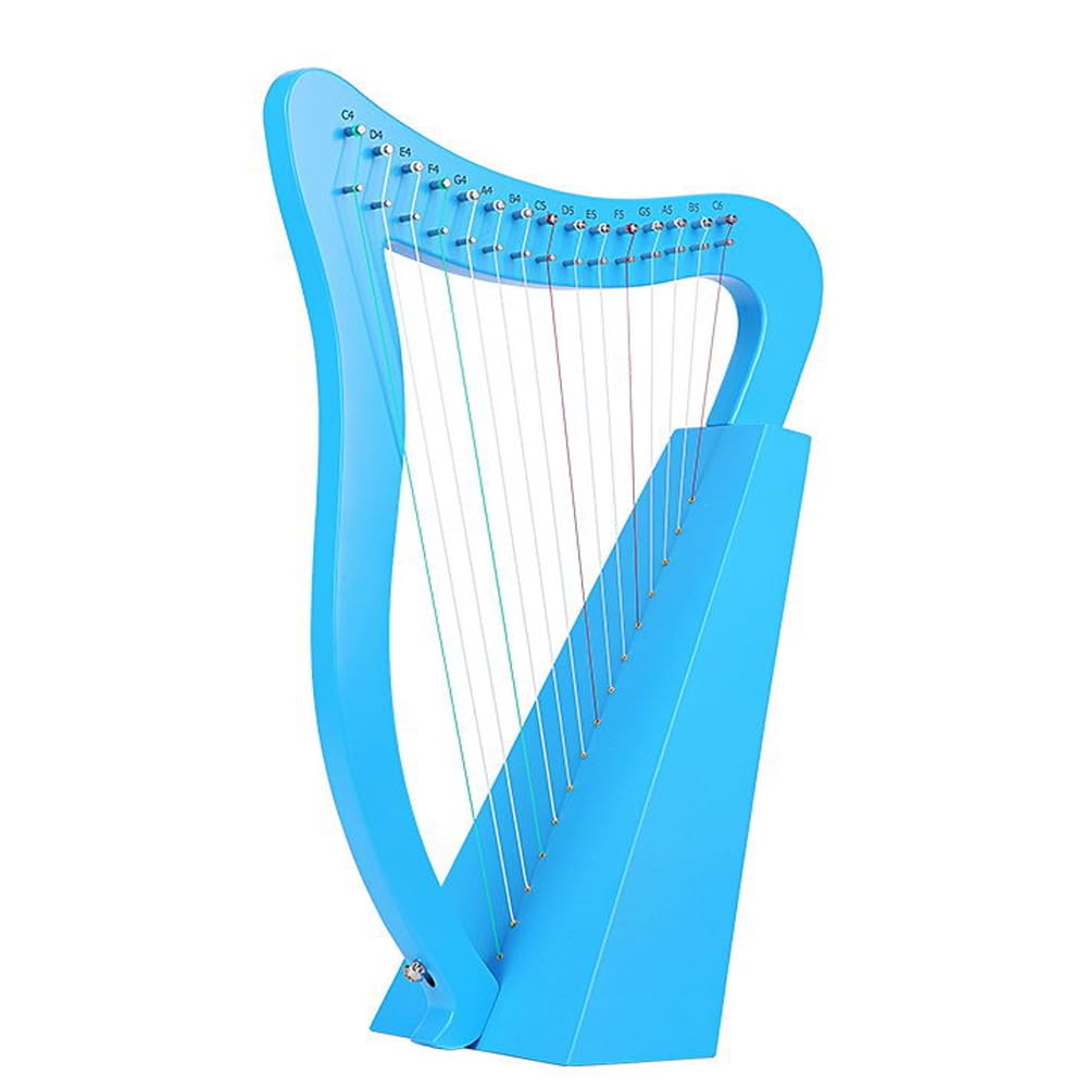 Lyre Harp, instrument muzyczny z litego drewna z kluczem do strojenia, idealny dla początkujących i miłośników muzyki