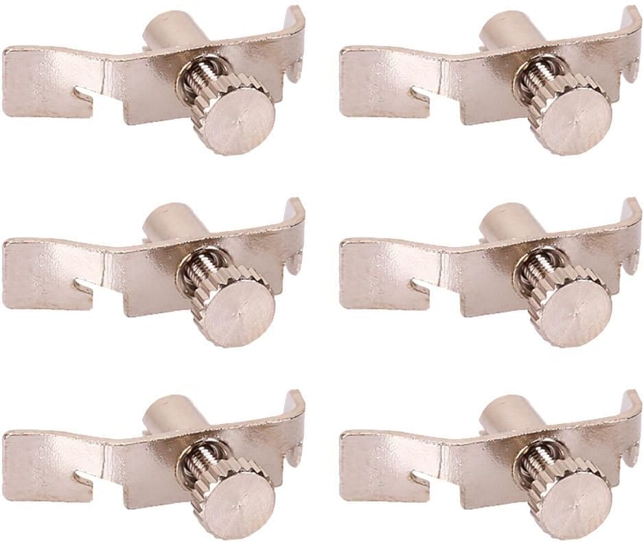 6pcs Stainless Steel Erhu Fine Tuners - Erhu Instrument,String Adjusters for Erhu Instrument, Easy to Use, Silver