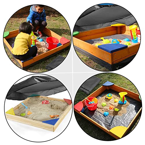 Housse bac à sable 120x120 bâche de protection extérieure contre le sable mouillé
