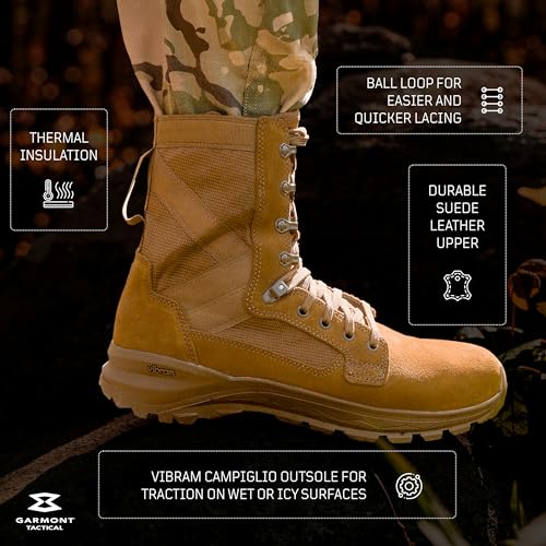 GARMONT TACTICAL T8 Extreme EVO 200G Thinsulate Military Combat Insulated Boots for Men and Women, Army, Air Force, AR670-1 Compliant, Suede Leather, Winter Shoes4
