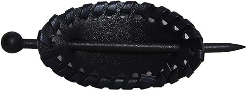 Miniatura 2 de Gravity Threads Horquilla ovalada con tejido de bordes - Azul marino