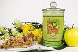 schmuck glas blumen  BellaKerzen - Warmer Apfelkuchen - Kerze mit Schmuck Überraschung - Duftkerze das perfekte Geburtstags Geschenk