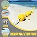 VATEICO Rope Floats Marine,4pcs/8pcs Deep Water Oval Water Float Fishing Marker Buoys for Water Ski Ropes Anchor Lines Boats Swimming Kayak Crabbing Trail Dock Pool Yellow HY7-8PCS