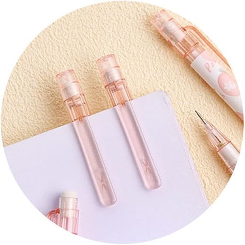 Miniatura 5 de Kawaii Peach - Lápiz mecánico automático de plástico para niños, suministros para estudiantes, papelería
