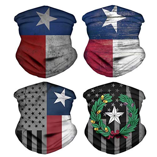 Image of 4Pcs Magic Headwear Neck Gaiter Tube Scarf Headbands Bandana Balaclava for Outdoor Running Cycling Skating Work Out