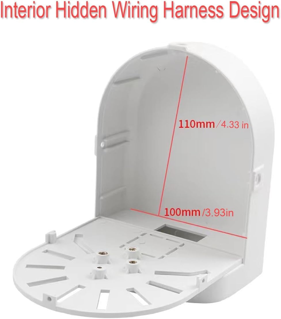 2 cajas de unión para cámara de cúpula de seguridad, soporte para cámara de vigilancia IP CCTV, soporte para cámaras de vigilancia IP, plástico ABS para interiores y exteriores