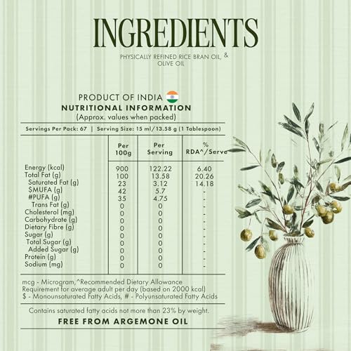 Image of Jivo So-Olive Oil 5L | Blend of Rice Bran & Olive Oil | Ideal for Daily Cooking & Frying