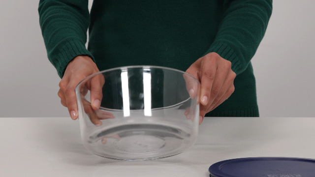 Pyrex Storage 6-Piece Round Set, Clear with Blue Lids (6010170